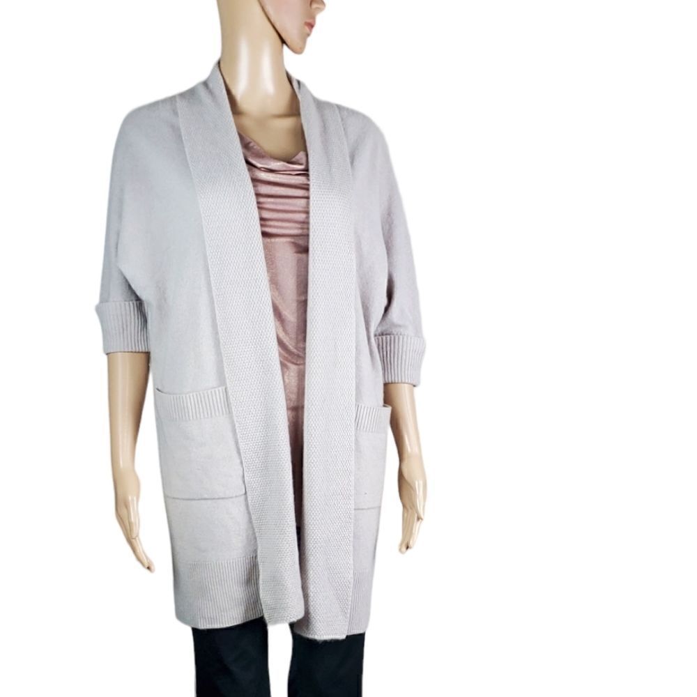Tahari  Blush Pink 100% Cashmere Cardigan